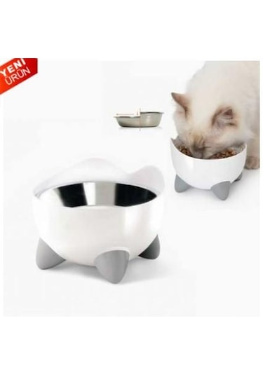 Catit Pixi Hazneli Çelik Mama Kabı