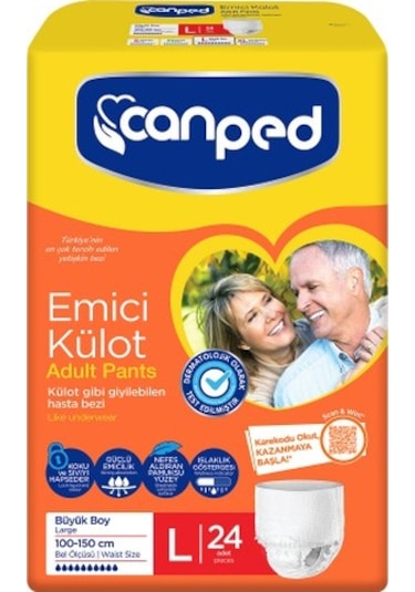 Canped Emici Külot Büyük Boy Large 24'lü