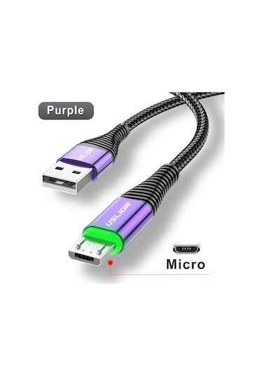 Uslıon Hızlı Şarj Kablo 3a Usb-c Ve Mikro Usb Samsung Uyumlu Xiaomi Huawei İçin Chınaaltın1.5m