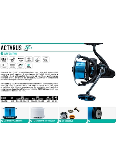 Colmic Actarus 8000 Surf Olta Makinesi