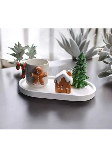 Yılbaşı Kurabiye Adam Fincan Seti 0