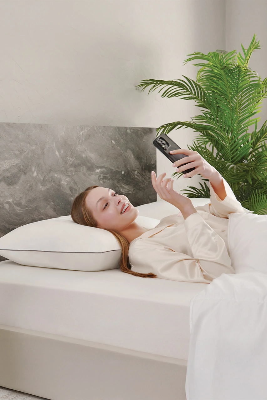 Puffy Microflex Hibrit Yaylı Yastık, 50x70 Cm Beyaz