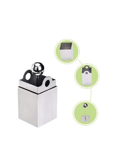 Homyl Kare Izgaralar Şekilli Filiform Tofu Kesici Paslanmaz Gümüş