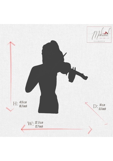 Müzisyen Heykeli Figür Dekoratif Obje Ve Biblo Masa Dekorasyon 2