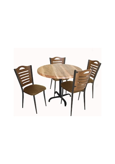 Beymobilya Bahçe Ve Balkon Masa Takımı Indigo Werzalit Yuvarlak - Merdiven T (534903004) Kahverengi