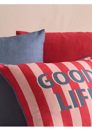 Colorbound 3'lü Kırlent Kılıf Seti Kırmızı