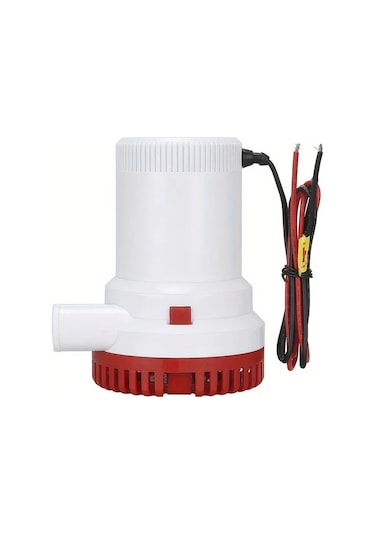Honeybeeshop 24v 1500gph 12v 24v Otomatik Drenaj Pompası 1500gph 2000gph Elektrikli Denizaltı Su Pompası Tekne Sump Pompası Abs Malzemeli