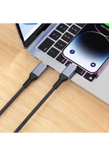 Go-des Gd-uc639 Type-c To Lightning Pd Hızlı Şarj Kablosu 27w 3m Siyah Siyah