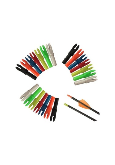 Pazly Suntek 12 Parça Plastik Okçuluk Hassas Kımlık 4 Için Nocks Seti