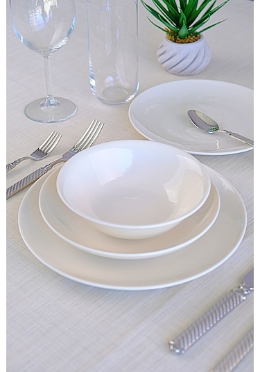 Tabak Evi Porselen Chic Yemek Takımı 24 Parça 6 Kişilik