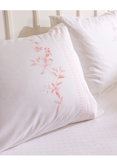 Mathilda Tek Kişilik %100 Pamuk Karde Düz Pike Takımı - Pudra 8684427195123 Pudra