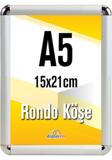 Alüminyum Çerçeve Rondo Köşe 15X21Cm A5