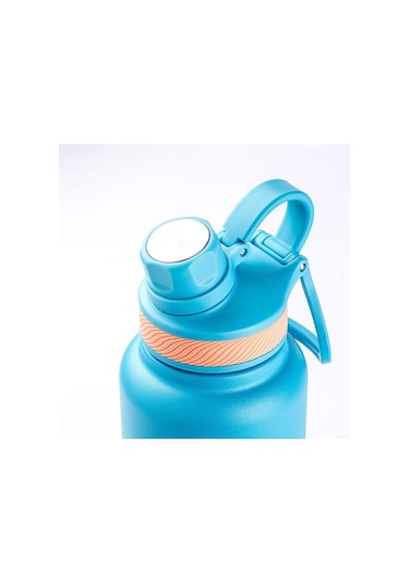Tantitoni 020-01-mavi 2 Kapaklı Çift Katmanlı Termos 945ml Mavi