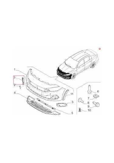 Egea 2021-2024 Sağ Mat Krom Sis Çerçevesi 735754052
