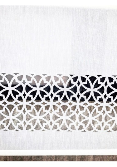 Bbb Çift Mekanizmalı Keten Lazer Kesim Tül Ve Stor Perde Mlt5017 Beyaz