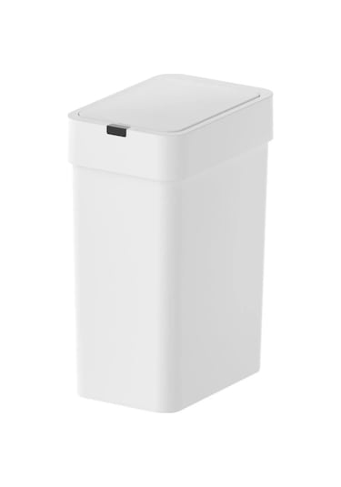Sensörlü Otomatik Slim Çöp Kovası 9 Litre Plastik Beyaz Yerli Üretim Beyaz