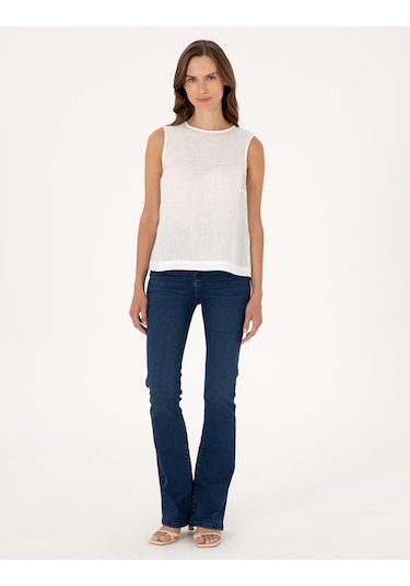 Pierre Cardin Kadın Beyaz Kısa Kollu Bluz 50309346-vr013 Pierre Cardin Kadın Beyaz Kısa Kollu Bluz 50309346-vr013