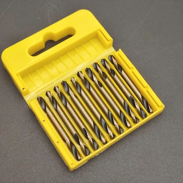 Trendooze Sunshine022 10lu Çift Uçlu Kobalt Metal Matkap Ucu Seti 4.0mm Yüksek Hız Paslanmaz Çelik