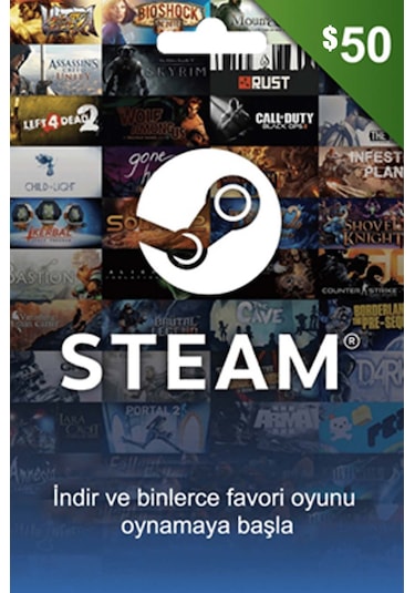 50 USD Steam Cüzdan Kodu 50 USD Steam Wallet Kod