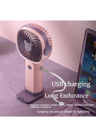 Ambition Mini Usb El Fanı Çok Fonksiyonlu Masaüstü Standı