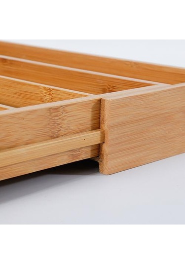 Saklama Kutusu Ahşap Mutfak Çekmece Sofra Takımı Gereçleri Sofra Organizatör Çok Izgara Genişletilebilir Çatallar Silverware Tutucu Raflar Ve Amp Tutucular -