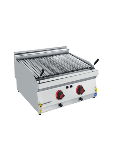 Karacasan Enüstriyel 80 Cm 700 Seri Set Üstü Lpg Tüplü Lavataş Balıksırtı Izgara Krcs.eızlbgl.870