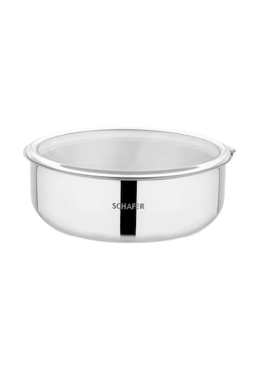 Schafer Practi Çelik Saklama Kabı 3 Lü 16-18-20 Cm -6 Parça-Inox