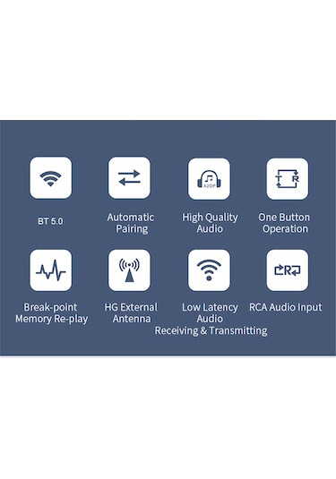 Yunboo "t-r22 Kablosuz Bluetooth 5.0 Alıcı Verici - Tv, Araç Ve Hoparlörler İçin Çift Modlu Ses Adaptörü"