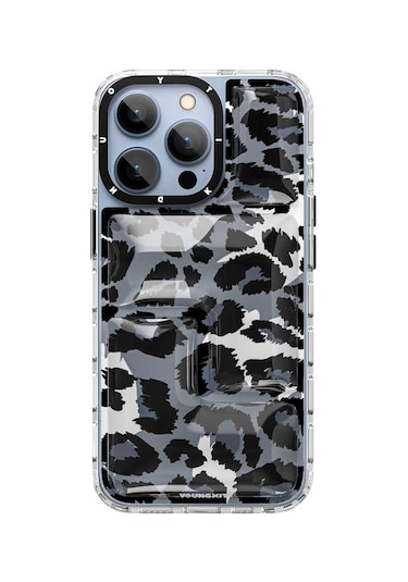 Youngkit iPhone Uyumlu 13 Pro Kılıf YoungKit Leopard Article Serisi Kapak ZORE-267396