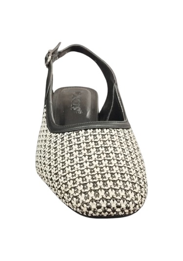 Ventes 8671036z Arkası Açık Yuvarlak Burun 4 Cm Kalın Topuklu Hasır Ayakkabı Siyah