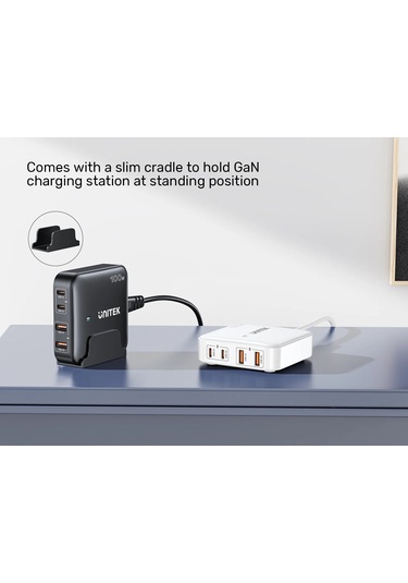 Unitek 100w Masaüstü Gan Şarj İstasyonu Beyaz P1229awh
