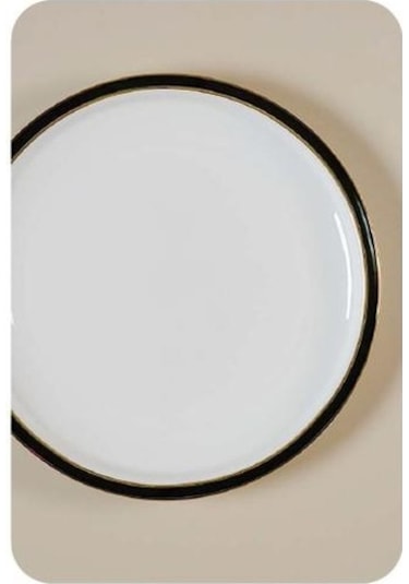 Evaliza Alaia Black Gold Line 2mm 12 Kişilik 60 Parça Porselen Yemek Takımı