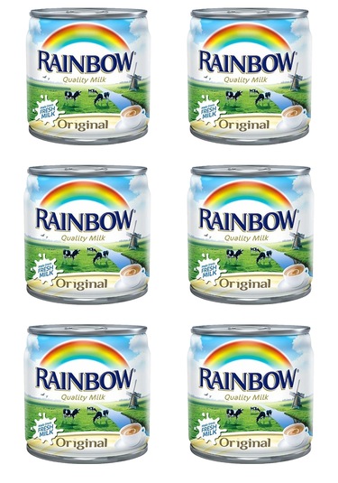 Rainbow Evaporated Milk Quality Milk 6 x 170 G