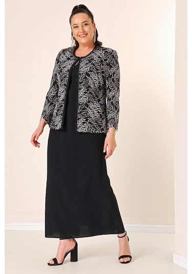 Yakası Boncuk Nakışlı Uzun Elbise Boncuk Pul Nakışlı Ceket Astarlı Büyük Beden 2'li Takım-35349-pudra Pudra Yakası Boncuk Nakışlı Uzun Elbise Boncuk Pul Nakışlı Ceket Astarlı Büyük Beden 2'li Takım-35349-pudra Pudra