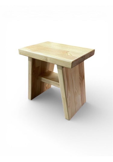 Tabure Ahşap 30mm Masif Çam Ağacı Ahşap