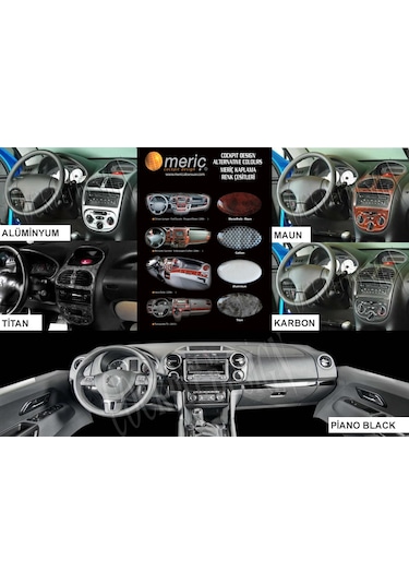 Citroen Jumper Boxer Ducato Konsol-torpido Kaplama 2006 22 Parça-alüminyum Alüminyum