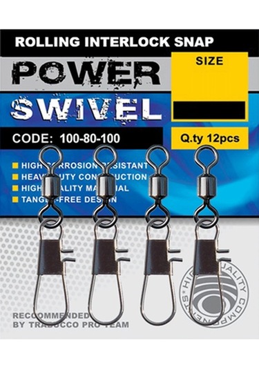 Trabucco Rolling İnterlock Snap Klipsli Fırdöndü 18 No