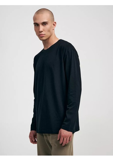 Tvoe Pamuklu Klasik Uzun Kollu Uzun Kollu Üst 249217065 SIYAH