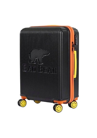 Bad Bear Logo Suitcase 23.01.80.002s Siyah Orta Boy Valiz 64lt Siyah