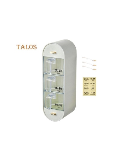 Beyaz Baharat Kutusu Entegre Toz Geçirmez Pp Malzeme Pratik Yumruksuz Baharat Kabı Ev Tedarik Beyaz