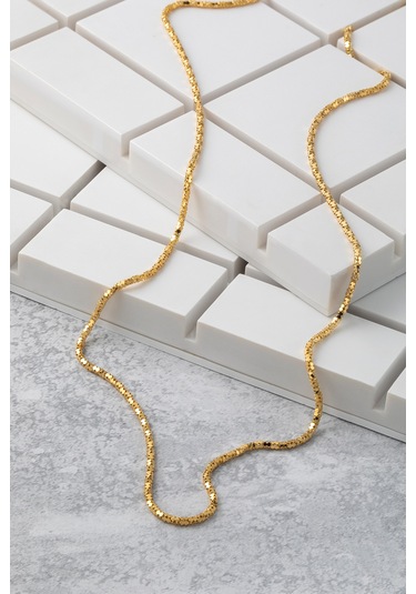 14 Ayar Altın Simli Zincir Kolye 1.70 Mm