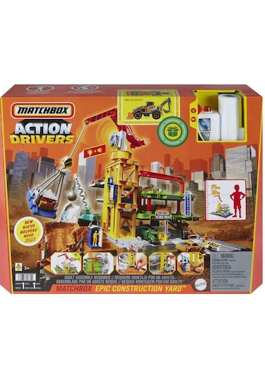 Matchbox Aksiyon Sürücüleri Muhteşem İnşaat Alanı Oyun Seti Hpd63