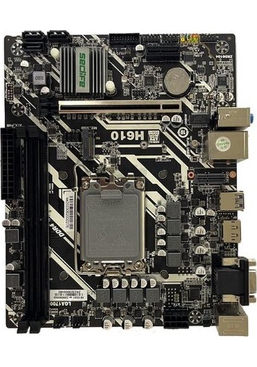 Seclıfe Anakart H610 Ddr4 Hdmı Vga M2 Glan Sata3 Usb3.2 Matx 1700p 12.13.nesil