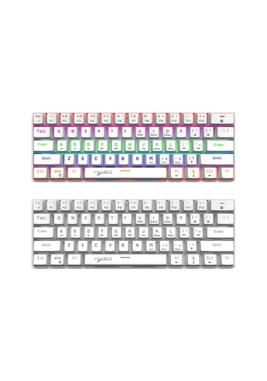 Hxsj V900 Kablolu 61 Tuşlu Kompakt Mekanik Klavye Rgb