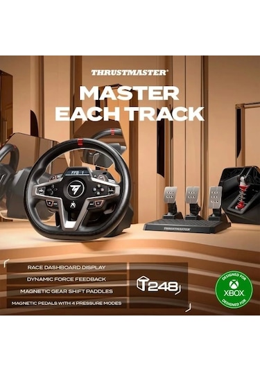 Thrustmaster T248p Yarış Direksiyonu Ve Manyetik Pedal Seti T248 Xbox Pc