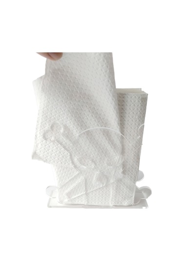 Sones 2 Adet Yx013-2 Akrilik Kafatası Masa Kağıt Havlu Düzenleyici Siyah