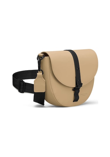 Gaston Luga Spläsh Moon Crossbody Omuz Çantası - Latte Camel