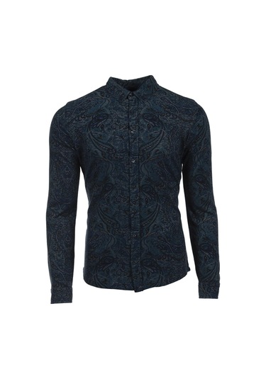 Arma Erkek Şal Desenli Gömlek K8gko1051 Turkuaz