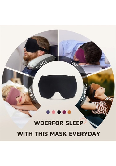 3d Uyku Maskesi Uyku Yardımı Körü Körüne Blokaj Hafif