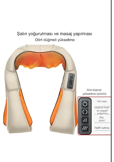 Qasul Ovmalı Asmalı Boyun Sırt Ve Vücut Masajı Güçlü Ovmalı Masaj Aleti Krem